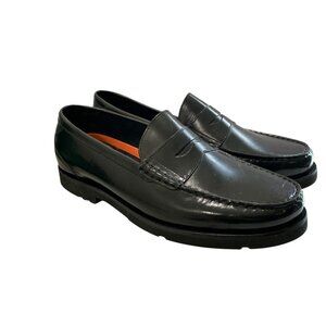 Rockport Leather Penny Loafers Men 12 XW Black Office Business Shock Absorbing